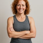 Irish woman mid 40s fitness attire-1